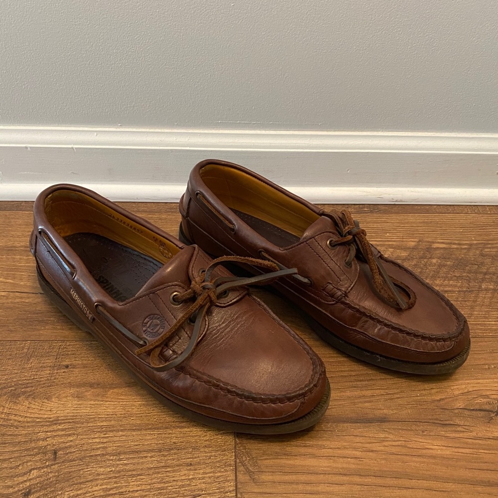 Mephisto Leather Boat Shoes